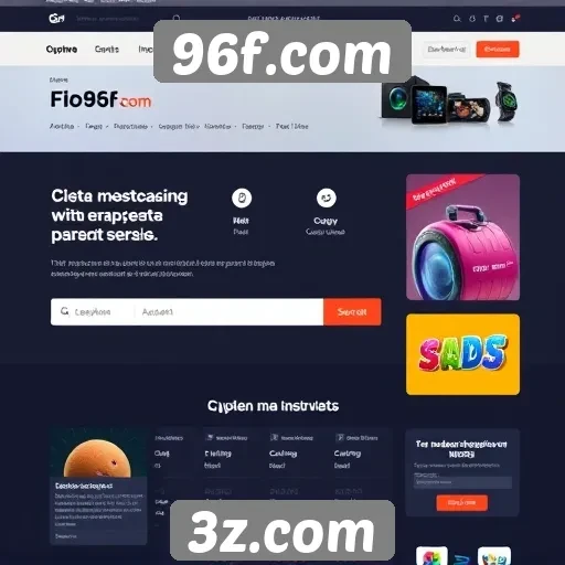 Interface e experiência do usuário no site 96f.com